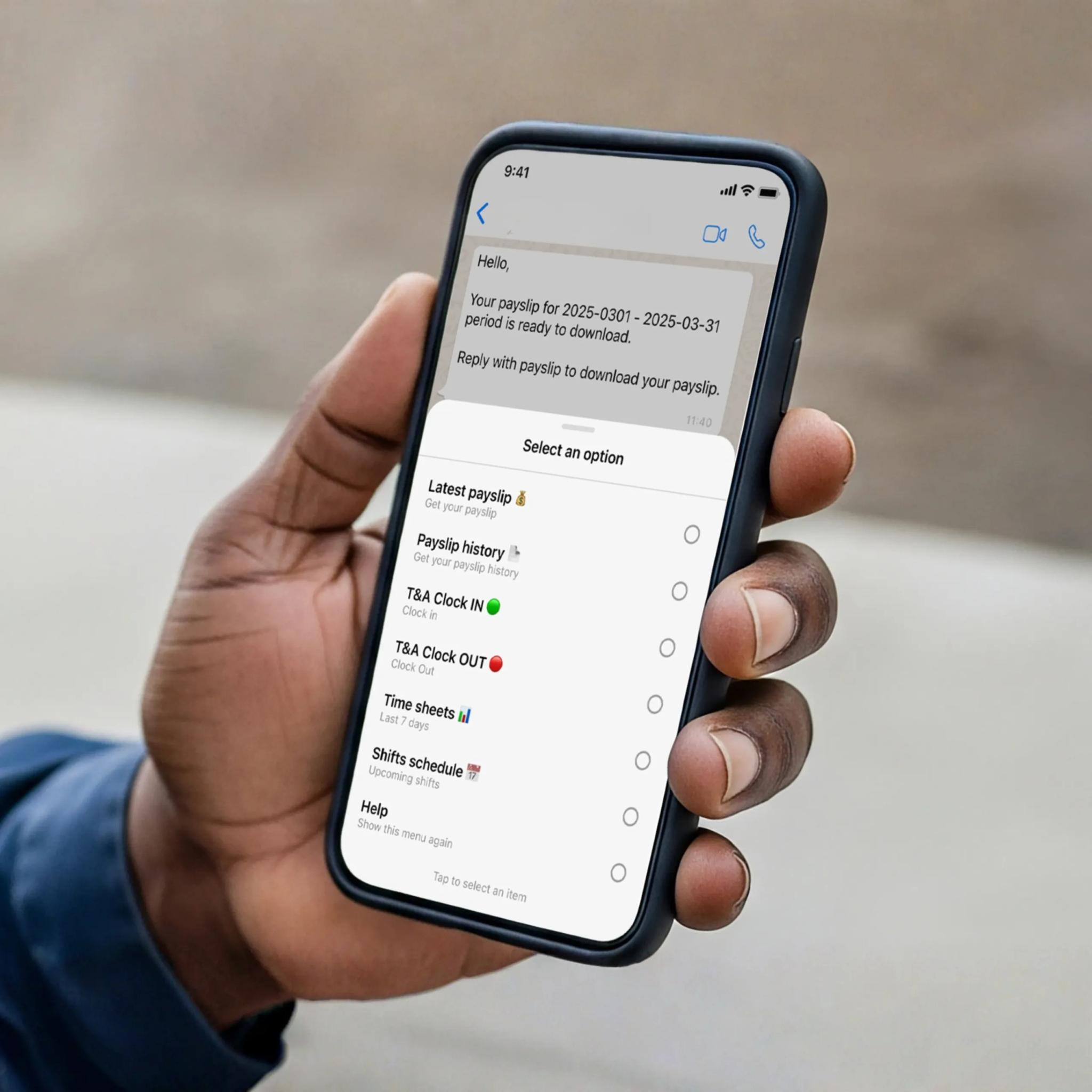Simple Self-Service on WhatsApp